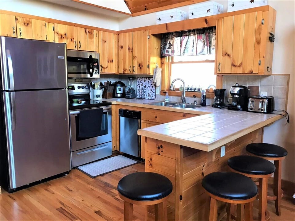 Kitchen with new appliances