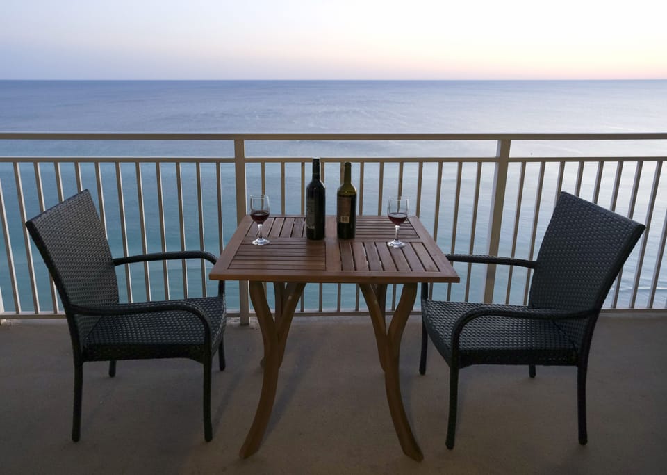 A view from the balcony