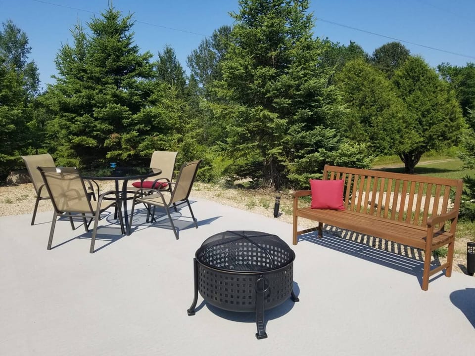 We provide wood for the fire pit.  You bring the marshmallows.