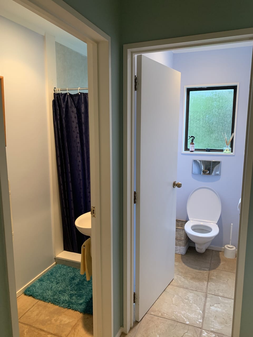 Guest toilet and second shower