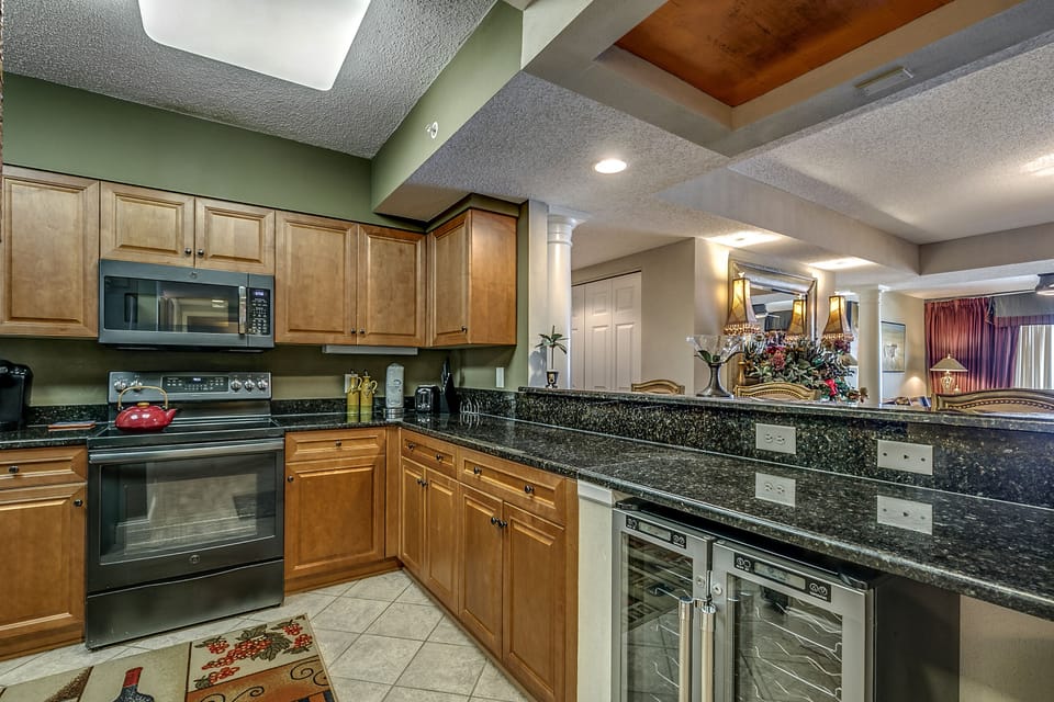 Wine cooler in the kitchen