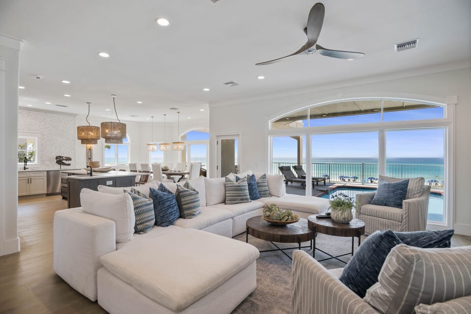 Living Room with view of the Gulf