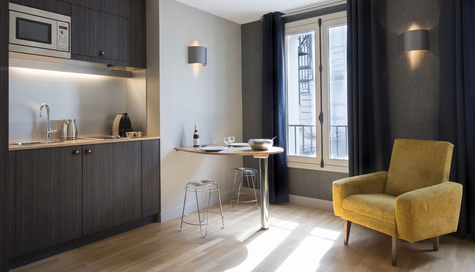 1 Bedroom Suite | Private kitchen | Cookware/dishes/utensils, eco-friendly cleaning products, paper towels