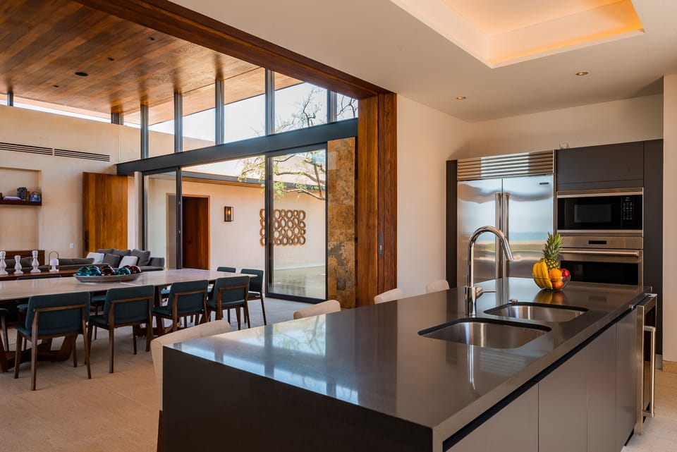 Kitchen and dining area