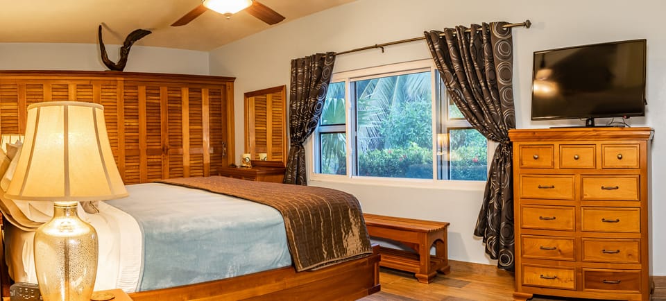 Our master suite has a HUGE built in closet and is bigger than most hotel rooms!