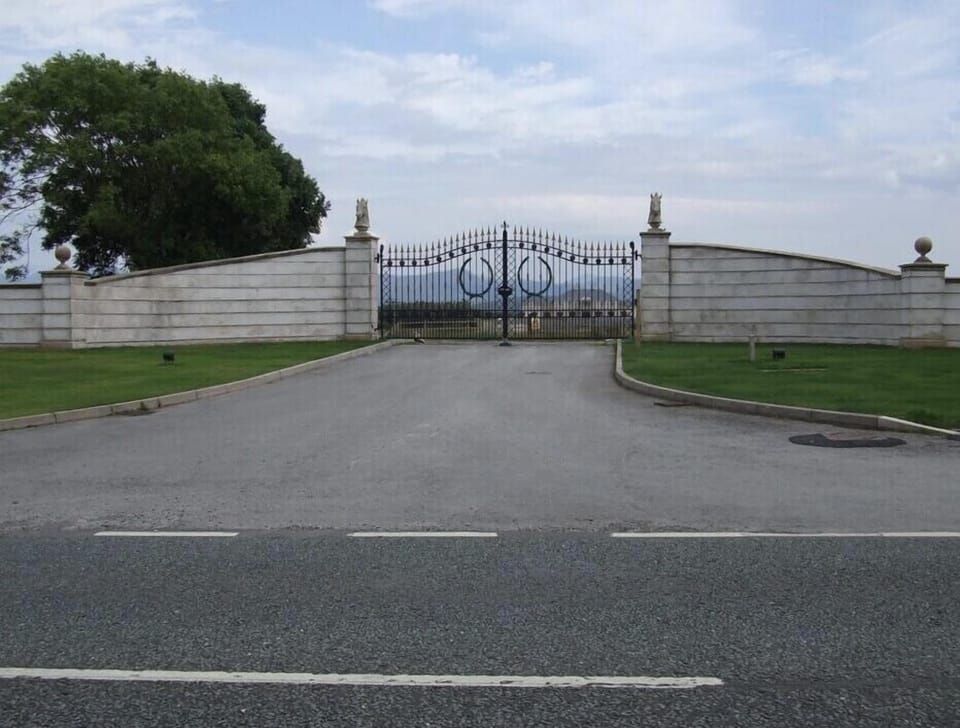Main gates to the site 