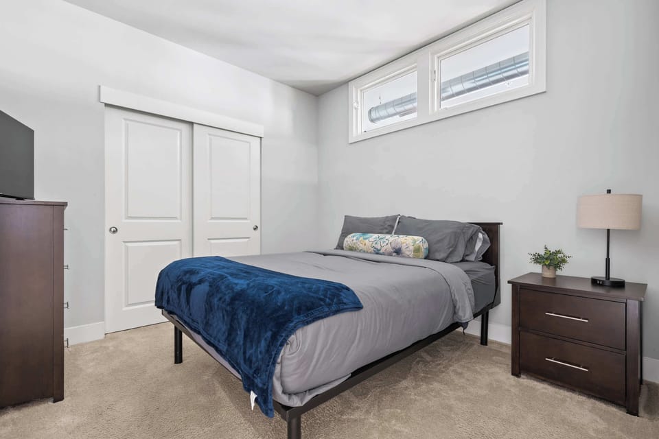 Queen Bedrooms with Smart TVs and private bathrooms attached, 