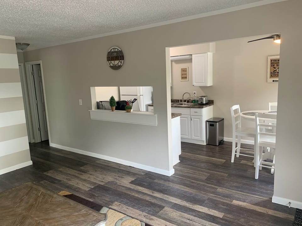 Kitchen entrance from living room.