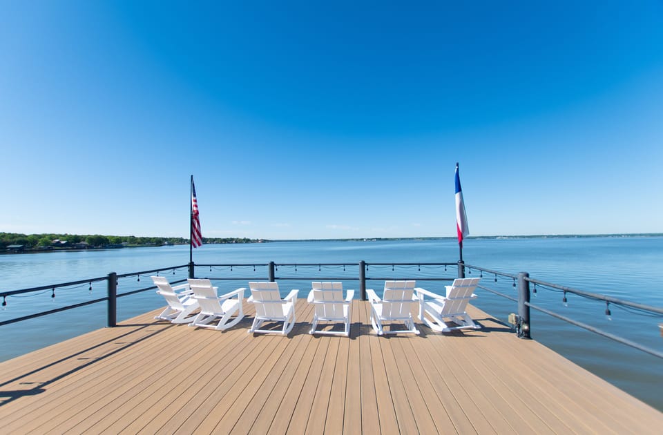 Party Dock view of open water & sunsets