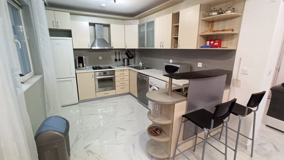 The main kitchen on the first floor