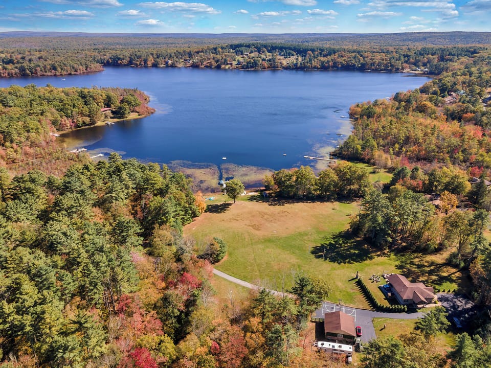 View of Highland Lake over the Lakehouse 