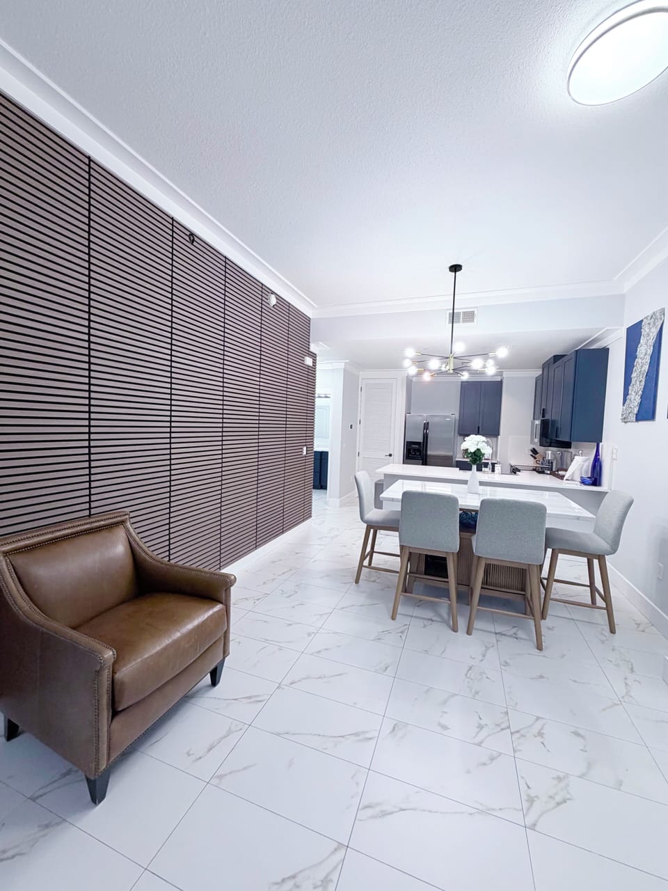 Dining and kitchen area