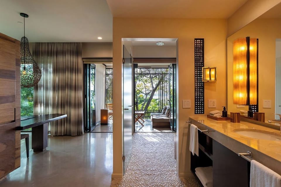 Premium bedding, free minibar items, in-room safe