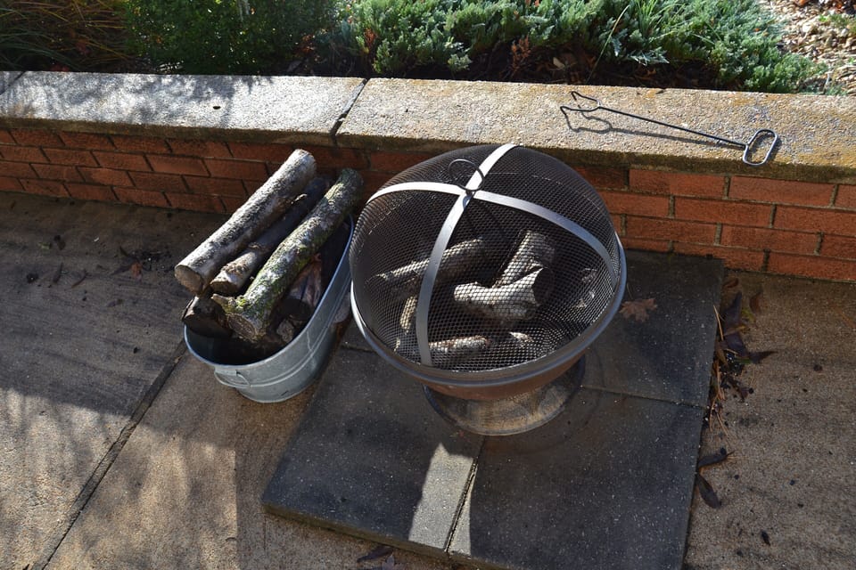 Fire pit available for guest use