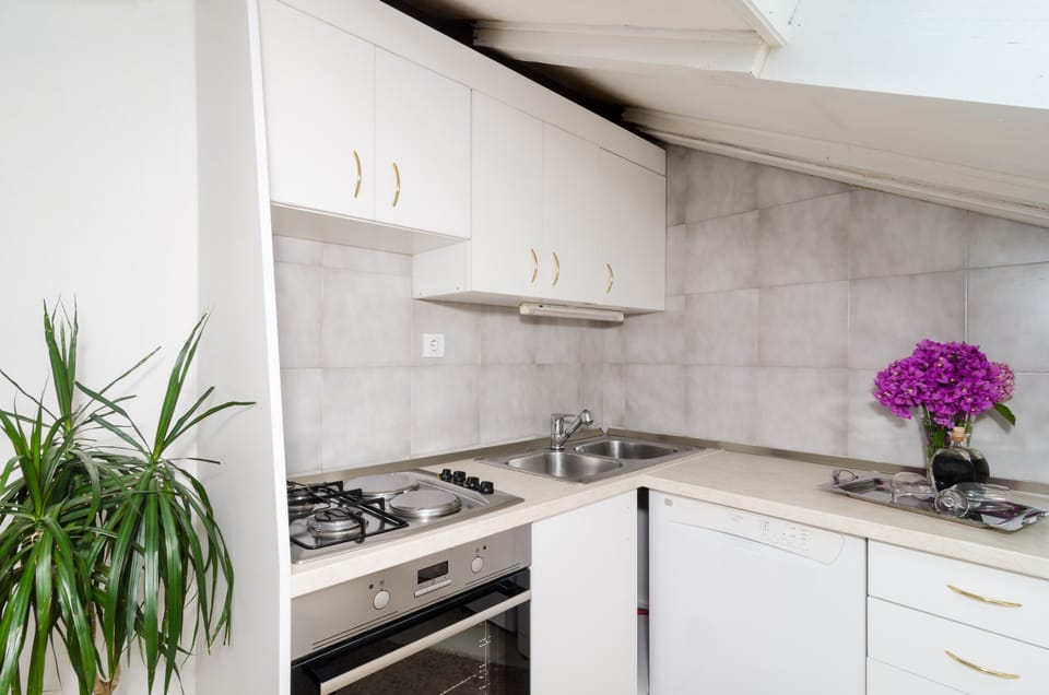 Apartment (Two Bedroom Apartment with Balcony an) | Private kitchen | Fridge