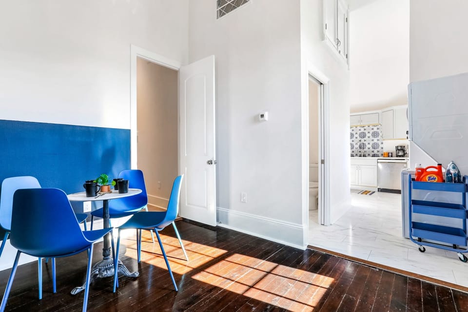 The breakfast area
