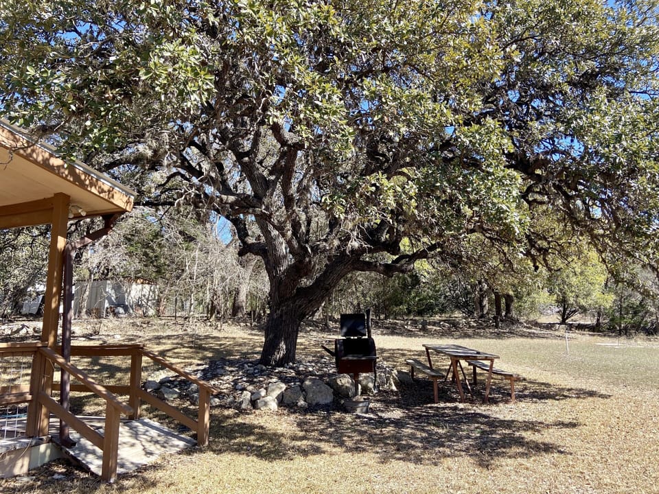 Charcoal BBQ pit