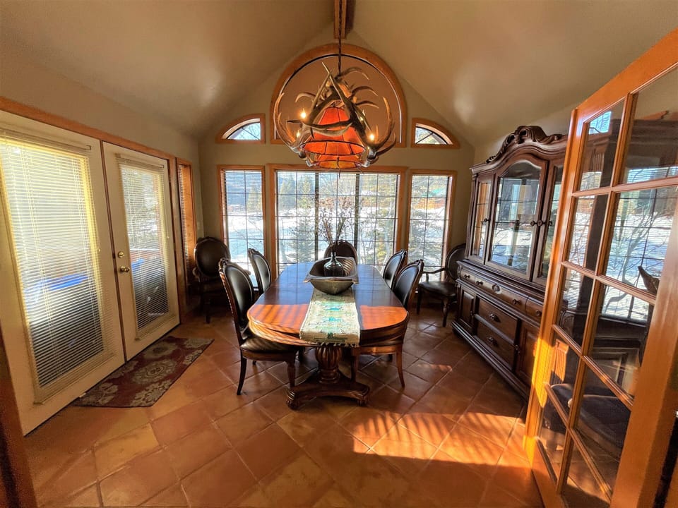 Formal dining area.  