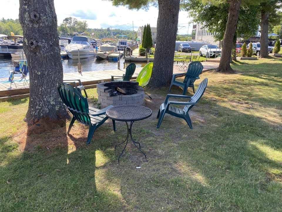 Common area Firepit and shaded space.