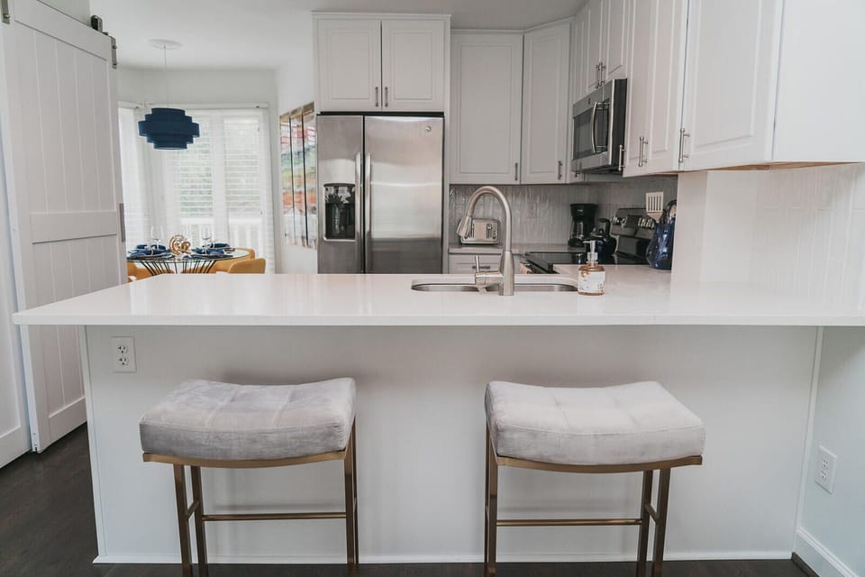 bar seating in kitchen