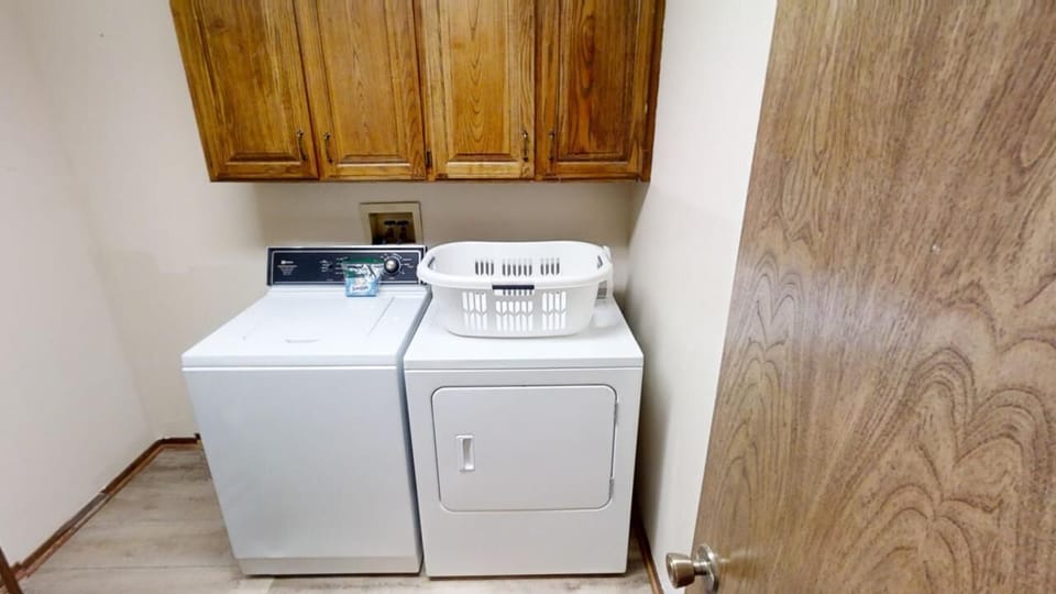 Your dedicated laundry space makes packing light a breeze, with a full-size washer and dryer ready for your convenience during your stay.