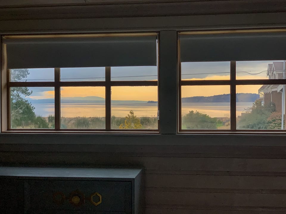 Ocean and Mountain View from the loft