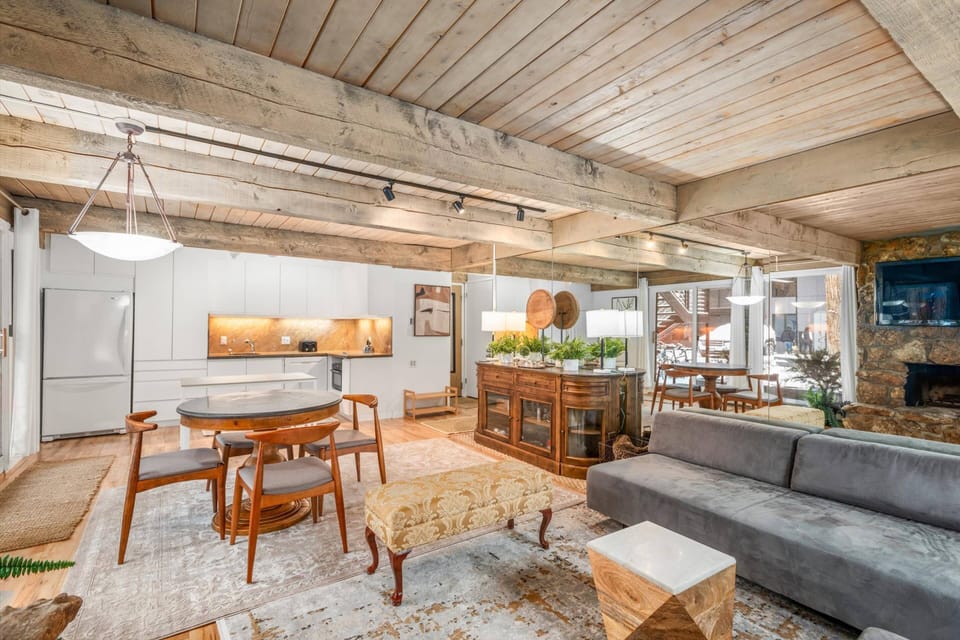 The open floor plan allows your group to enjoy each others company from any cozy spot in this vacation rental.