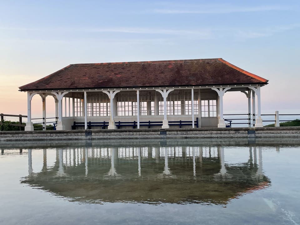 A beautiful example of a Victorian boating lake on the way to the lookout