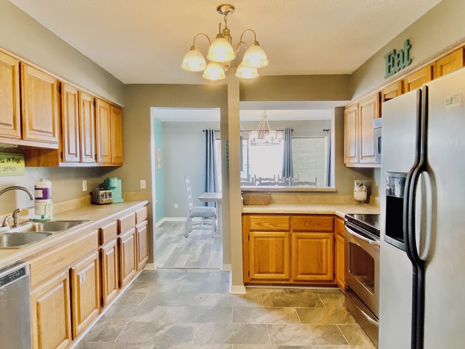 Condo, 3 Bedrooms, Balcony, Partial Ocean View (No Pets - C105) | Private kitchen | Full-size fridge, microwave, oven, stovetop