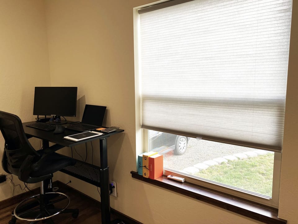 Office (Bedroom #4)—Convenient setup to maximize your productivity (if you want)