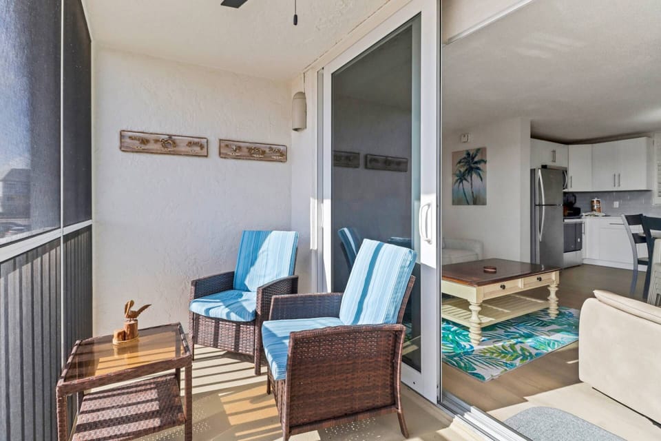 Enjoy your morning coffee or an evening drink on the lanai with a view of one of the community pools.