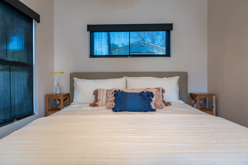 Comfortable king bed for restful nights.