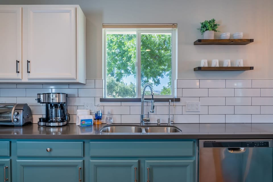 Gather at the counter with everything in easy reach