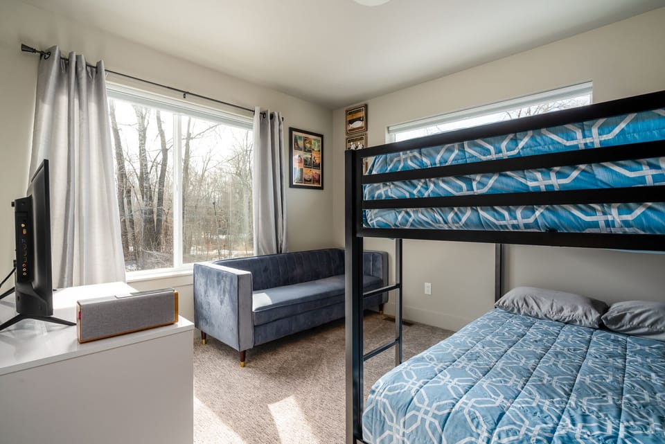 Full sized bunk beds.