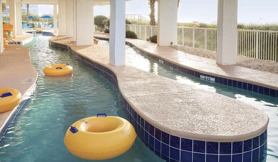 Lazy River under South Tower.  Another Lazy River is under North Tower