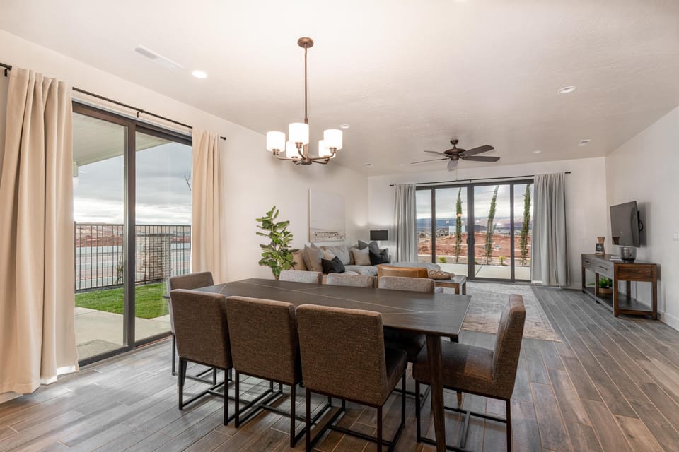 Dinning room table seats up to 8