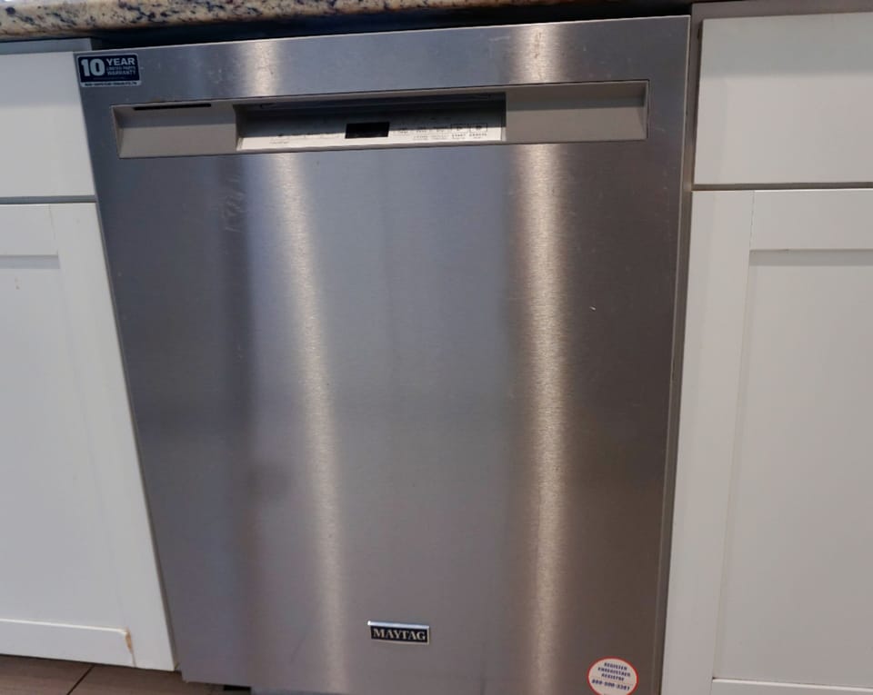 Brand new Maytag dishwasher was installed in 2022.