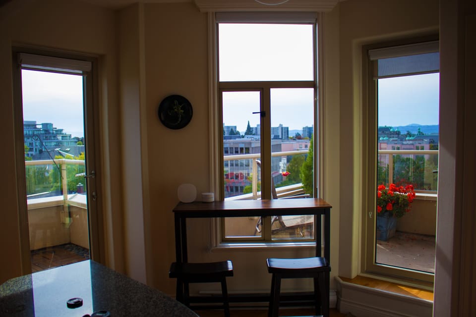 View from the side balcony and entranceway to both Balcony 1 and 2
