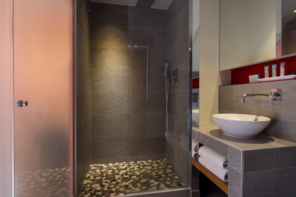 Business Single Room | Bathroom | Free toiletries, hair dryer, towels