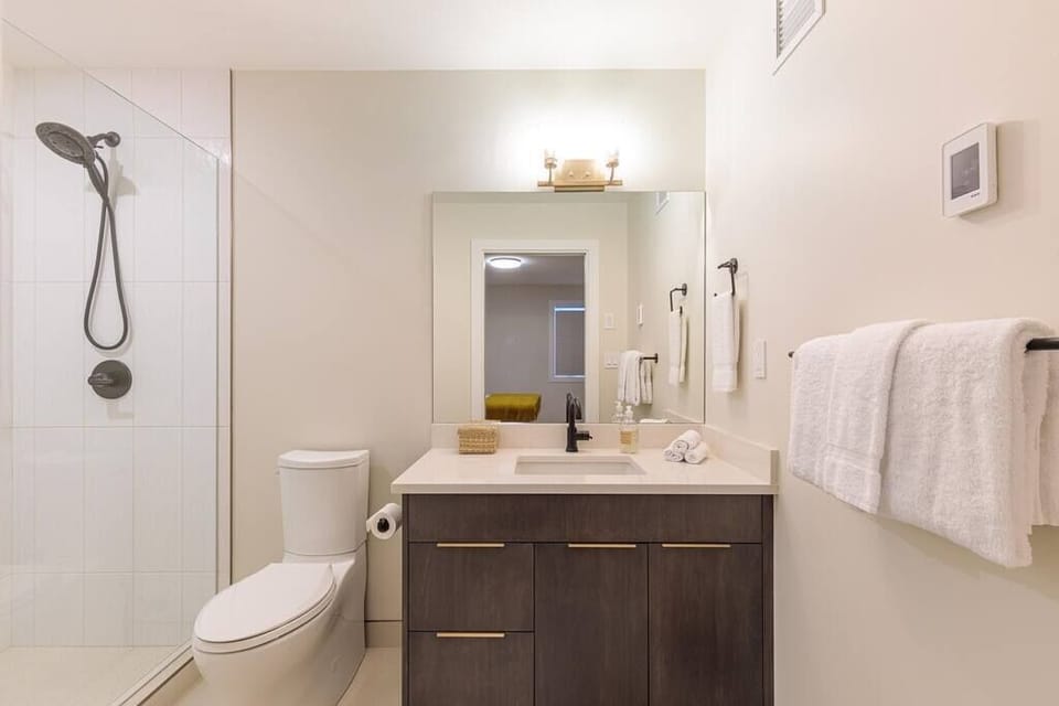Master ensuite with gorgeous glass shower