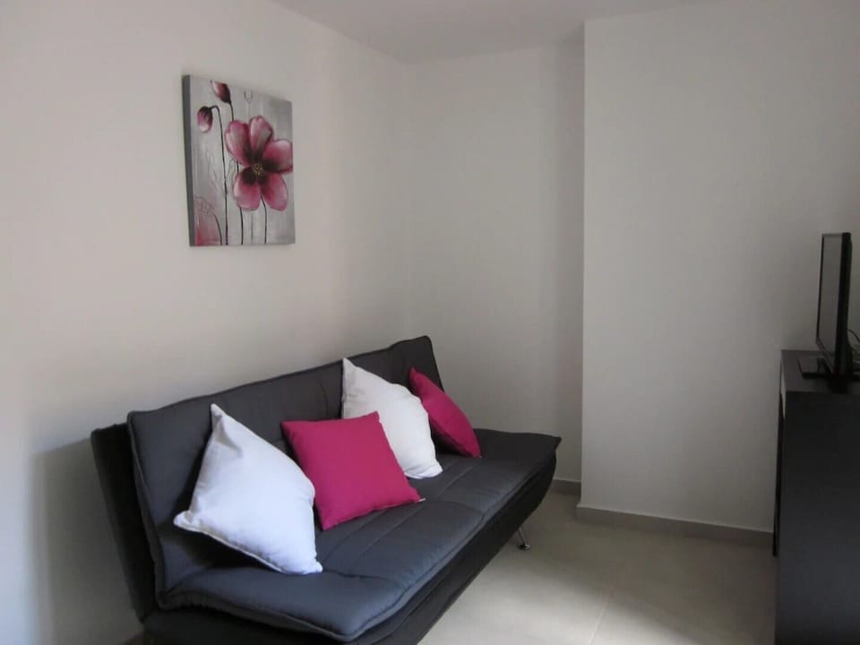 Living area with TV