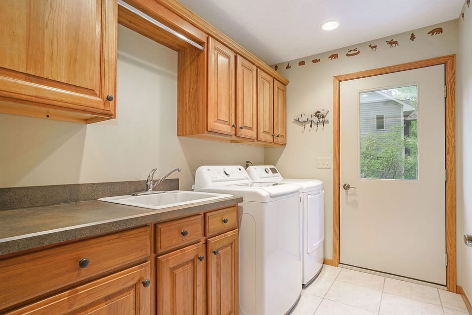 Main floor Laundry with New Washer and Dryer
