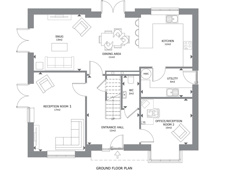 Floor plan | Fox Lodge, Crantock, near Newquay