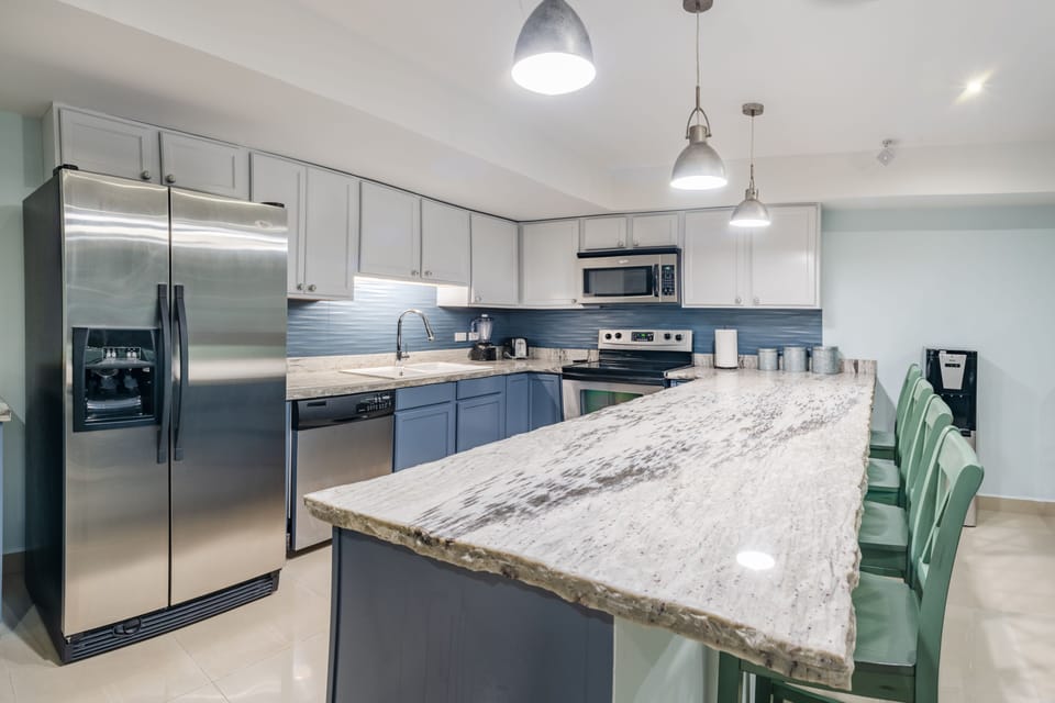 Stunning marble countertops