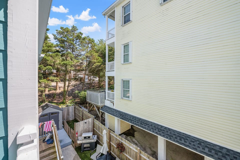 Head downstairs and enjoy the backyard!