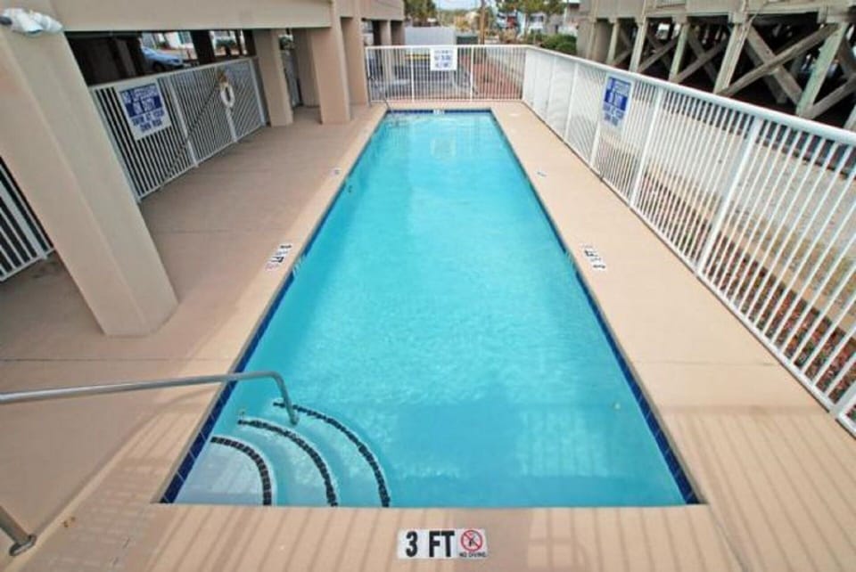 Cool off with a quick swim in the pool.