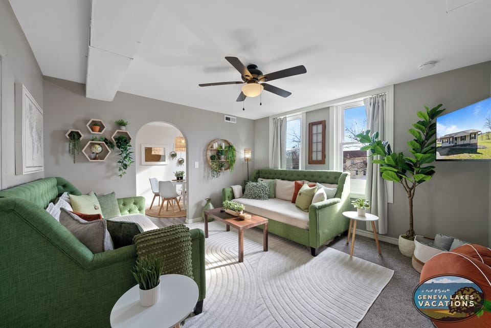 Living Room with two twin day beds