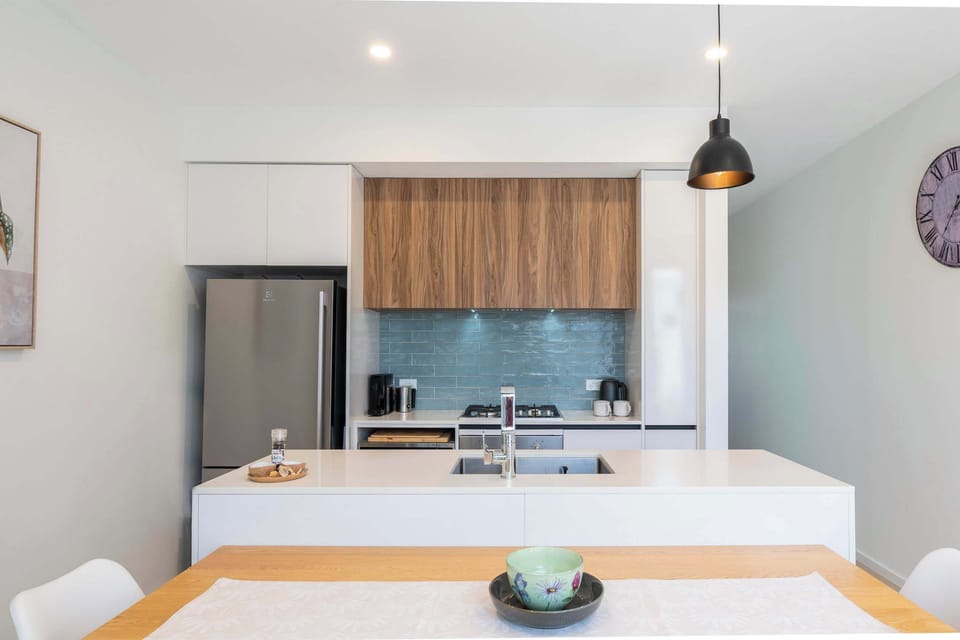 Everything you need for cooking at home is provided at this beautiful townhouse