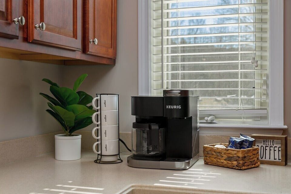 Complimentary K-Cups and Ground Coffee to start your day