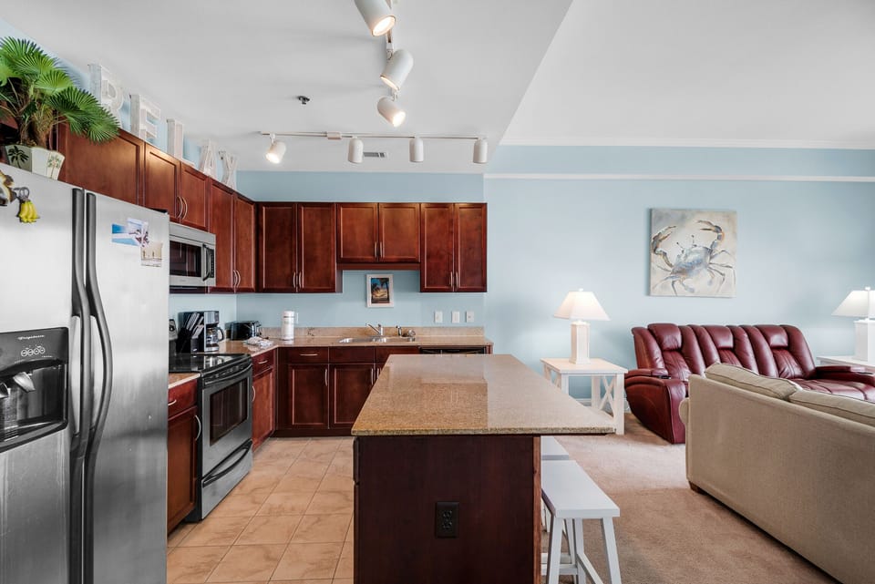 Kitchen has everything your chef needs